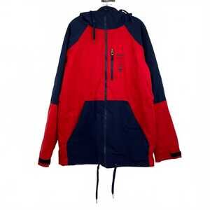 Armada Red Blue Winter Jacket | Men’s Regular L, Nylon Shell